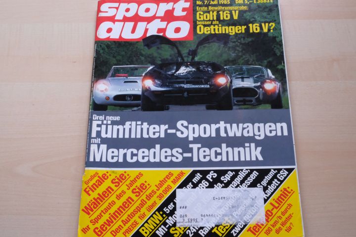 Sport Auto 07/1985